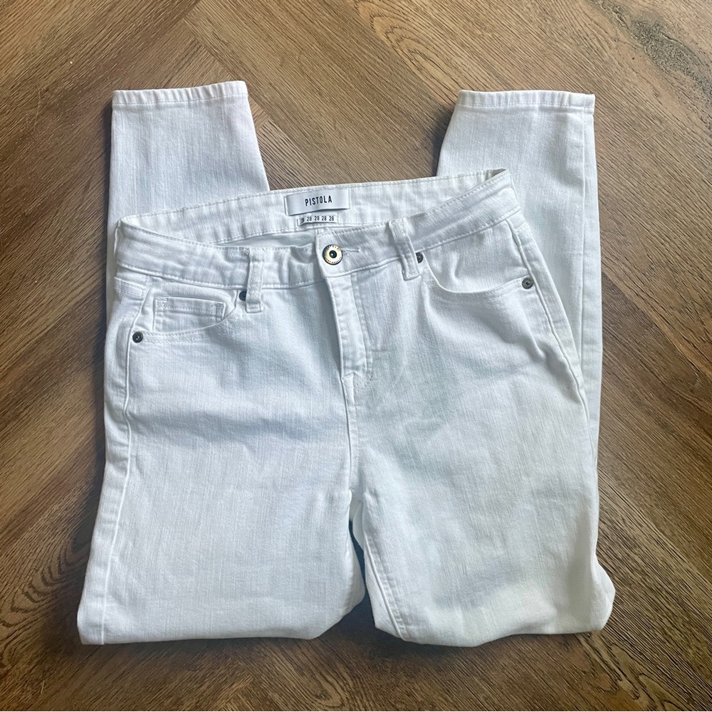 🎯3/$10 Pistola White Skinny Jeans Stretch 28